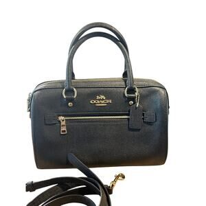 Coach Rowan Satchell Crossgrain Leather Classic Top Handle + Crossbody